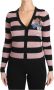 Dolce & Gabbana Pink Floral Cashmere Cardigan Sweater Roze Dames - Thumbnail 3