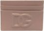 Dolce & Gabbana Stijlvolle Tonal-Logo Leren Kaarthouder Pink Dames - Thumbnail 1