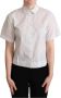 Dolce & Gabbana Polka Dots Collar Blouse Shirt Wit Dames - Thumbnail 1