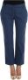 Dolce & Gabbana Blauwe Polka Gestippelde Stretch Capri Jeans Blue Dames - Thumbnail 1
