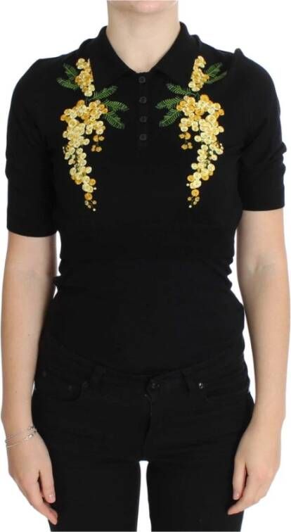 Dolce & Gabbana Polo Shirts Zwart Dames