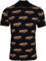 Dolce & Gabbana Zwart poloshirt met korte mouwen en autoprint Black Heren - Thumbnail 1