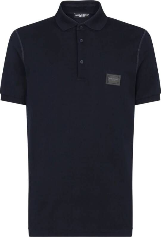 Dolce & Gabbana Poloshirt Blauw Heren