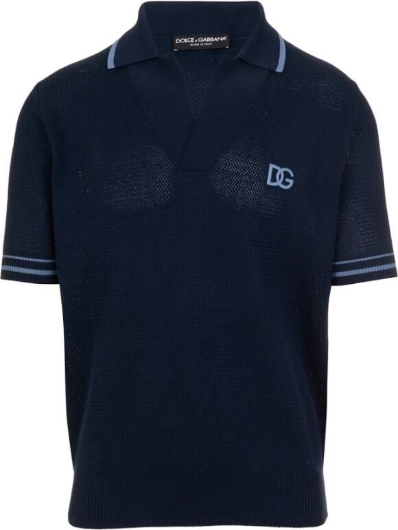 Dolce & Gabbana Poloshirt Blauw Heren