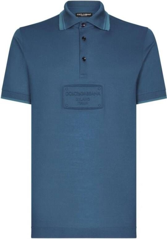 Dolce & Gabbana Poloshirt Blauw Heren