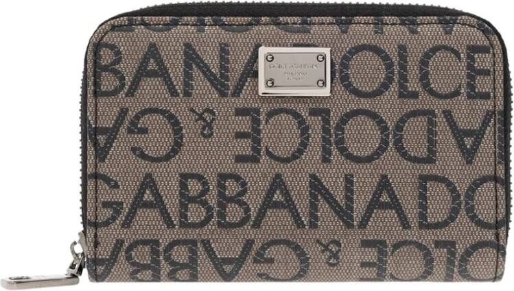Dolce & Gabbana Portemonnee met logo Bruin Dames