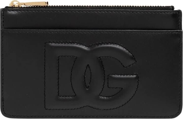 Dolce & Gabbana Zwarte portemonnee met kaartsleuven en muntvakje Black Dames
