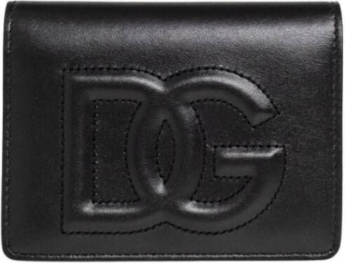 Dolce & Gabbana Zwarte Portemonnees Stijlvolle Collectie Black Dames