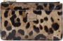 Dolce & Gabbana Clutch Tas met luipaardprint kaartsleuven en ritssluiting Brown Dames - Thumbnail 3