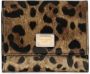 Dolce & Gabbana Luipaardprint Bifold Portemonnees Brown Dames - Thumbnail 1