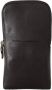 Dolce & Gabbana Zwarte Leren Dubbele Riem Multi Kit Portemonnee Black Heren - Thumbnail 1