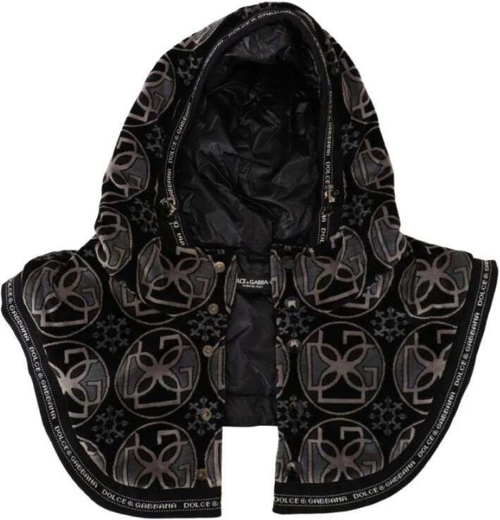 Dolce & Gabbana Prachtige Whole Head Wrap Hat Zwart Gemaakt in Italië Black Heren