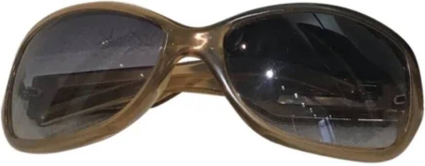 Dolce & Gabbana Pre-owned Acetate sunglasses Beige Dames