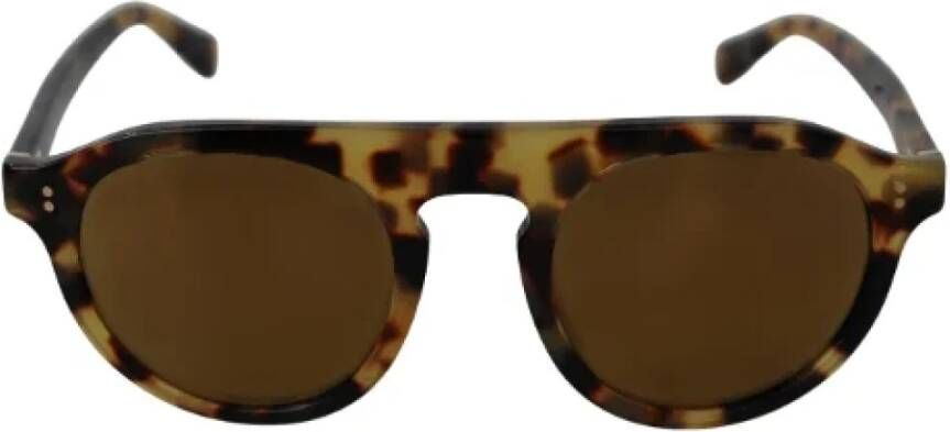 Dolce & Gabbana Pre-owned Acetate sunglasses Bruin Dames