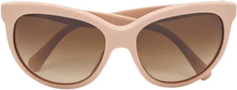 Dolce & Gabbana Pre-owned Acetate sunglasses Roze Dames
