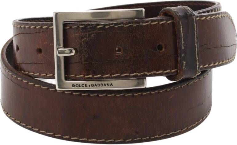 Dolce & Gabbana Pre-owned Belts Bruin Heren