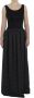 Dolce & Gabbana Pre-owned Black Gray Sheath Gown Full Length Dress Zwart Dames - Thumbnail 1