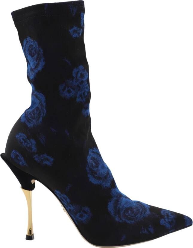 Dolce & Gabbana Pre-owned Cardinale Sock Ankle Boots Blauw Dames