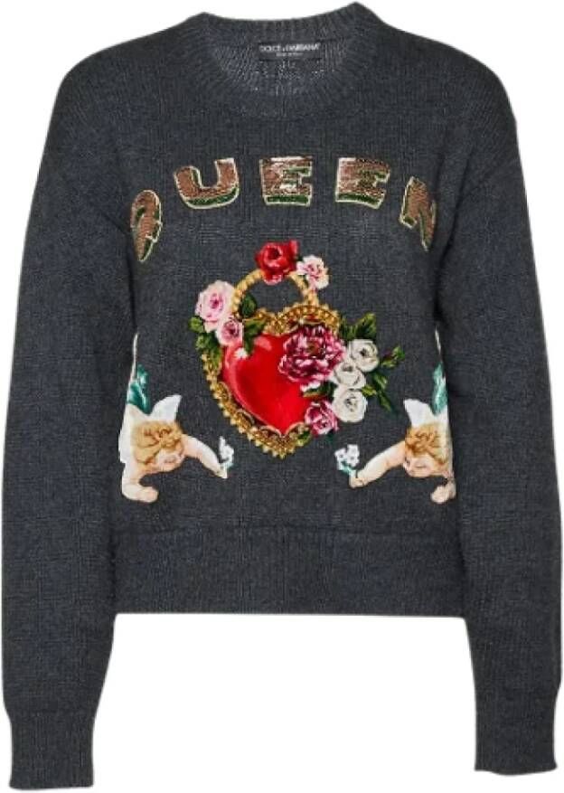Dolce & Gabbana Pre-owned Cashmere tops Grijs Dames
