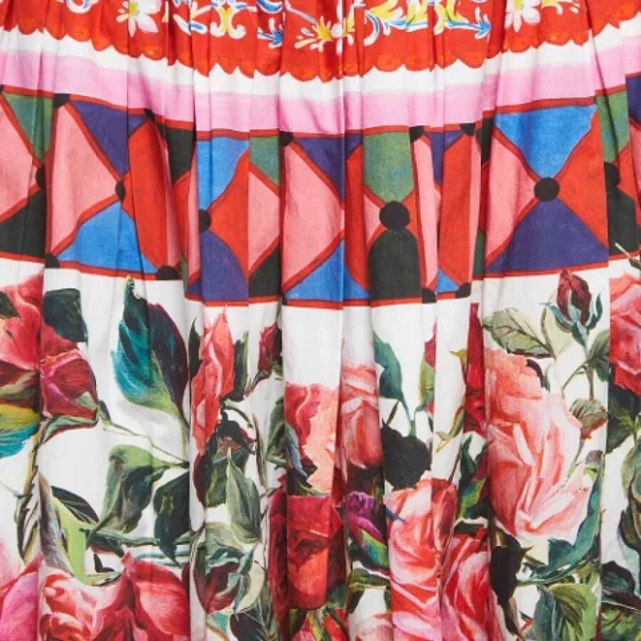 Dolce & Gabbana Pre-owned Cotton bottoms Meerkleurig Dames