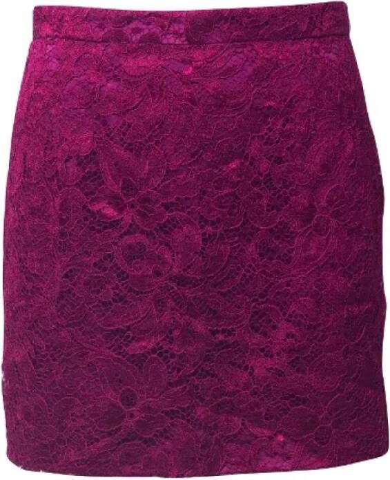 Dolce & Gabbana Pre-owned Cotton bottoms Purple Dames
