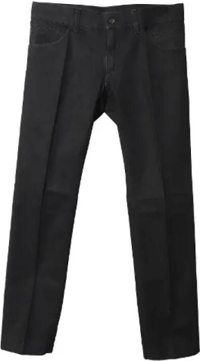 Dolce & Gabbana Pre-owned Cotton bottoms Zwart Dames