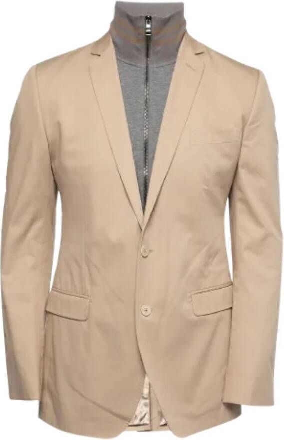 Dolce & Gabbana Pre-owned Cotton outerwear Beige Dames