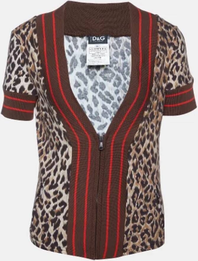 Dolce & Gabbana Pre-owned Cotton outerwear Bruin Dames