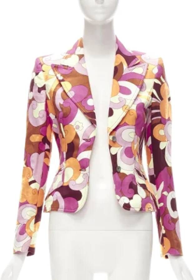 Dolce & Gabbana Pre-owned Cotton outerwear Roze Dames