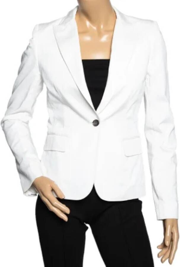 Dolce & Gabbana Pre-owned Cotton outerwear White Dames