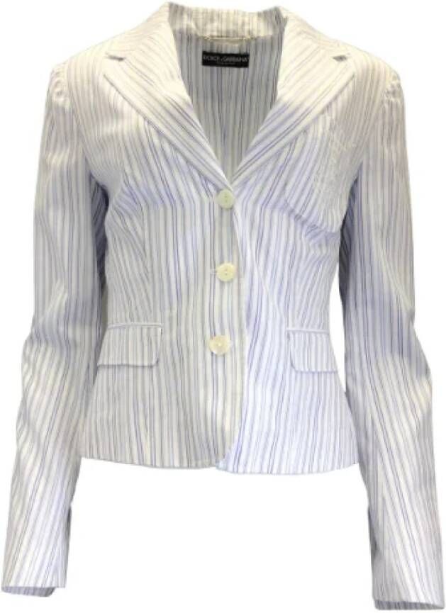 Dolce & Gabbana Pre-owned Cotton outerwear White Dames