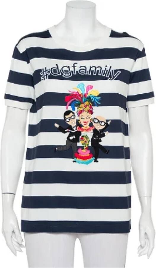 Dolce & Gabbana Pre-owned Cotton tops Blauw Dames