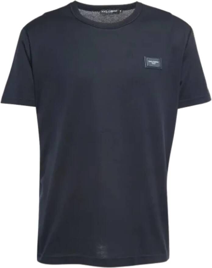 Dolce & Gabbana Pre-owned Cotton tops Blauw Dames