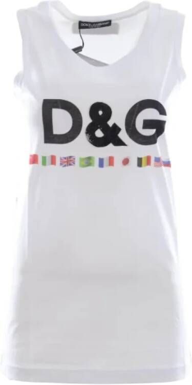 Dolce & Gabbana Pre-owned Cotton tops White Dames