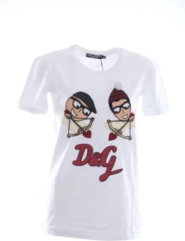 Dolce & Gabbana Pre-owned Cotton tops White Dames