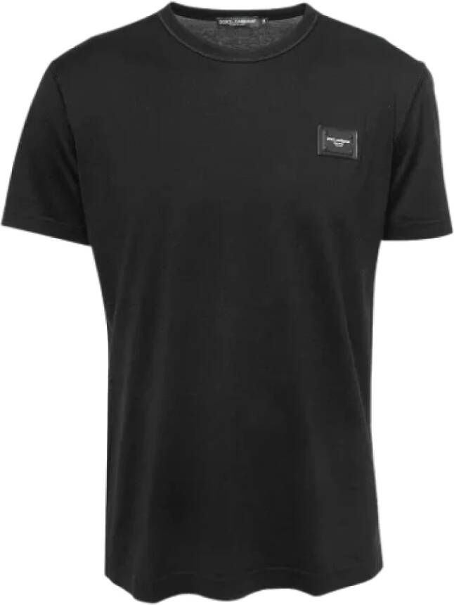 Dolce & Gabbana Pre-owned Cotton tops Zwart Dames