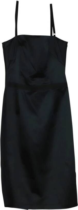 Dolce & Gabbana Pre-owned Dolce Gabbana Bodycon Dress in Black Polyamide Zwart Dames