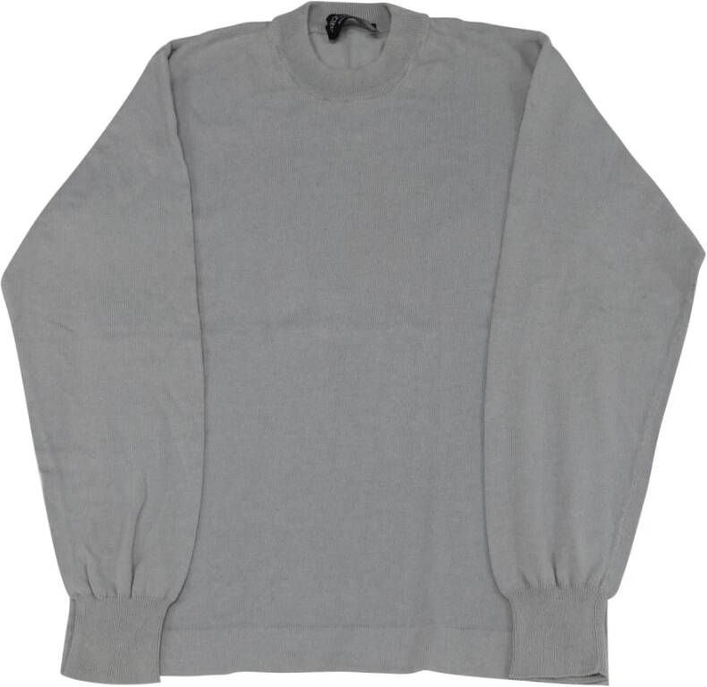 Dolce & Gabbana Pre-owned Dolce Gabbana Long Sleeves Sweater in Grey Cotton Grijs Heren