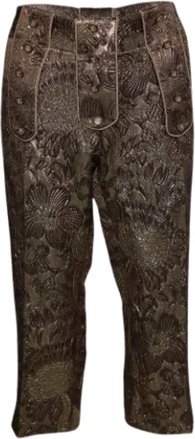 Dolce & Gabbana Pre-owned Fabric bottoms Yellow Dames
