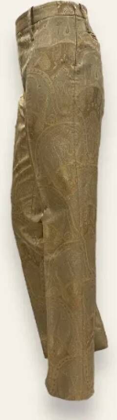 Dolce & Gabbana Pre-owned Fabric bottoms Yellow Dames