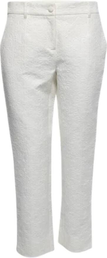 Dolce & Gabbana Pre-owned Fabric bottoms White Dames