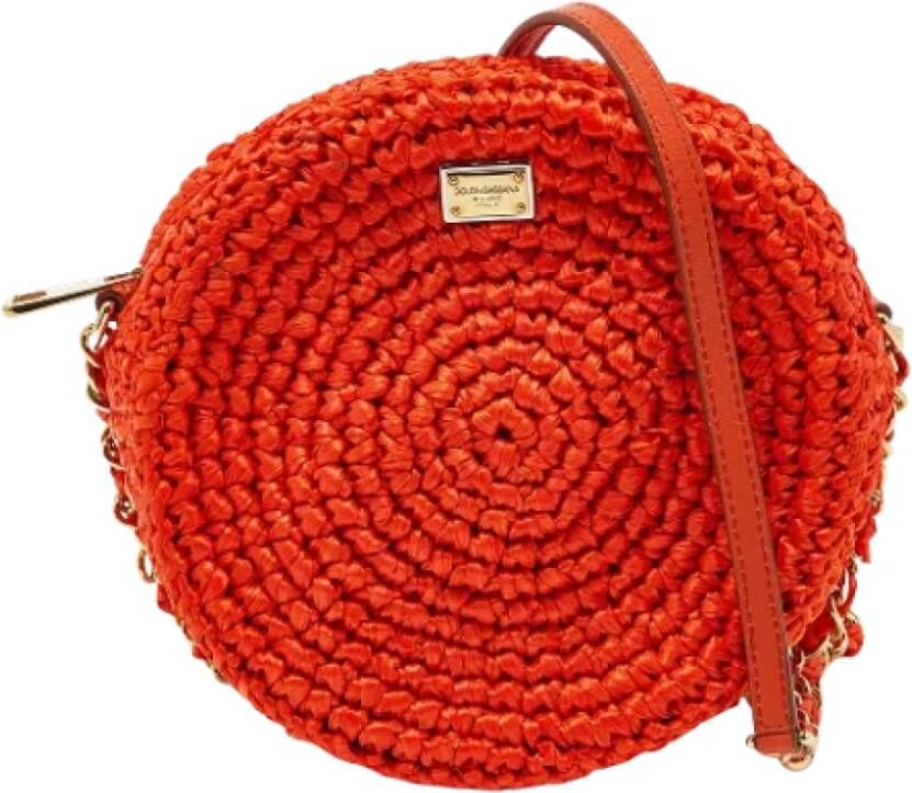 Dolce & Gabbana Pre-owned Fabric crossbody-bags Oranje Dames