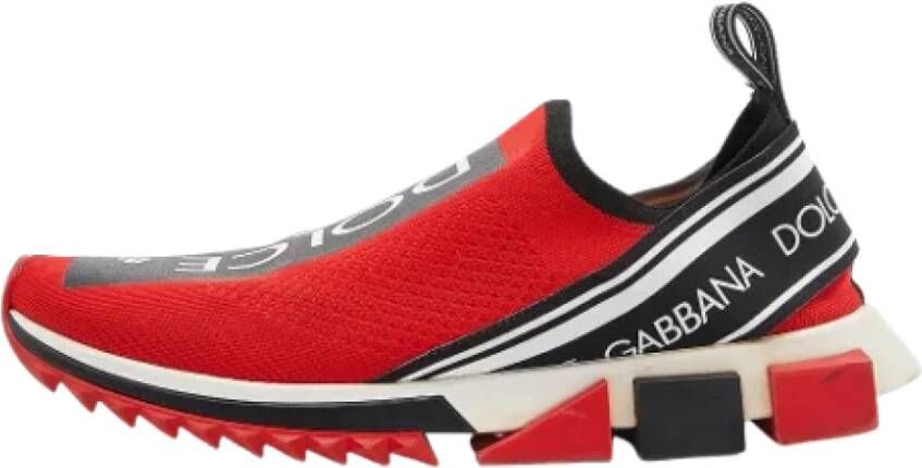 Dolce & Gabbana Pre-owned Fabric sneakers Rood Heren