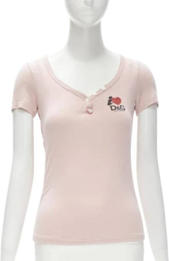 Dolce & Gabbana Pre-owned Fabric tops Roze Dames
