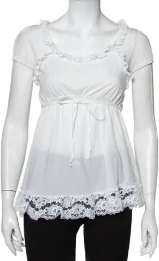 Dolce & Gabbana Pre-owned Fabric tops White Dames