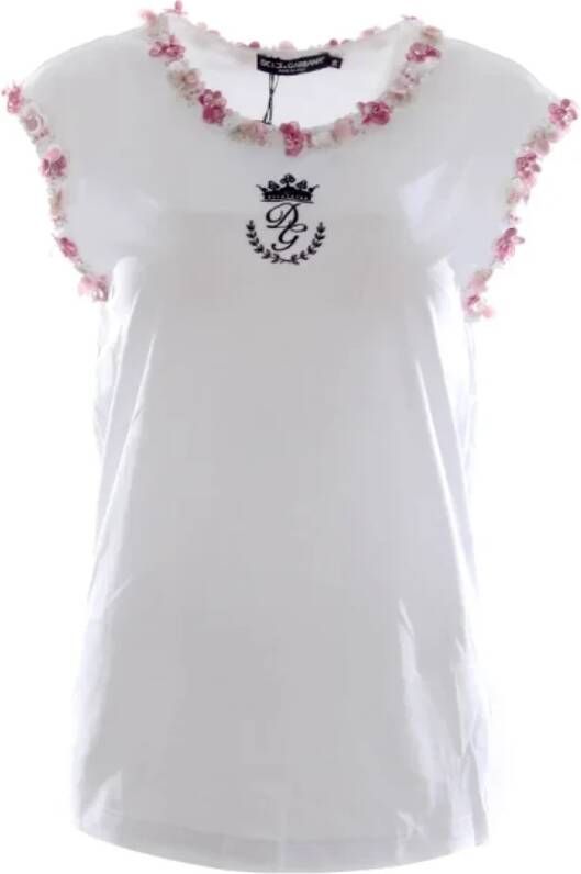 Dolce & Gabbana Pre-owned Fabric tops White Dames