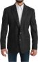 Dolce & Gabbana Pre-owned Gray Plaid Check Wool Formal Jacket Blazer Grijs Heren - Thumbnail 1