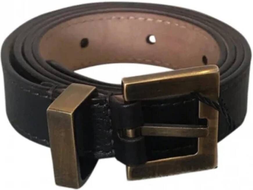 Dolce & Gabbana Pre-owned Leather belts Bruin Dames