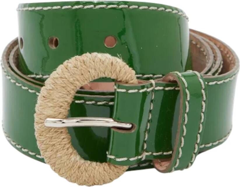 Dolce & Gabbana Pre-owned Leather belts Groen Dames