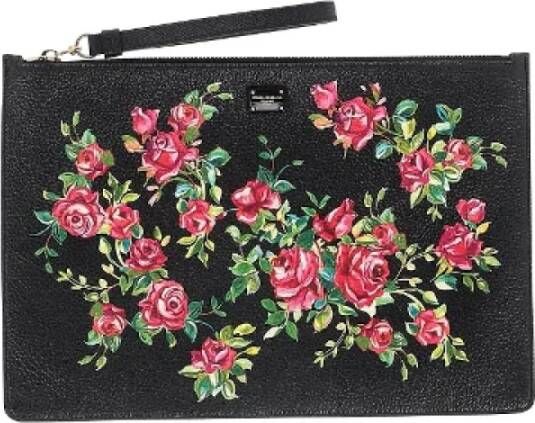 Dolce & Gabbana Pre-owned Leather clutches Zwart Dames